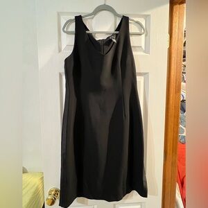 BCBG black dress with satin strip down the side